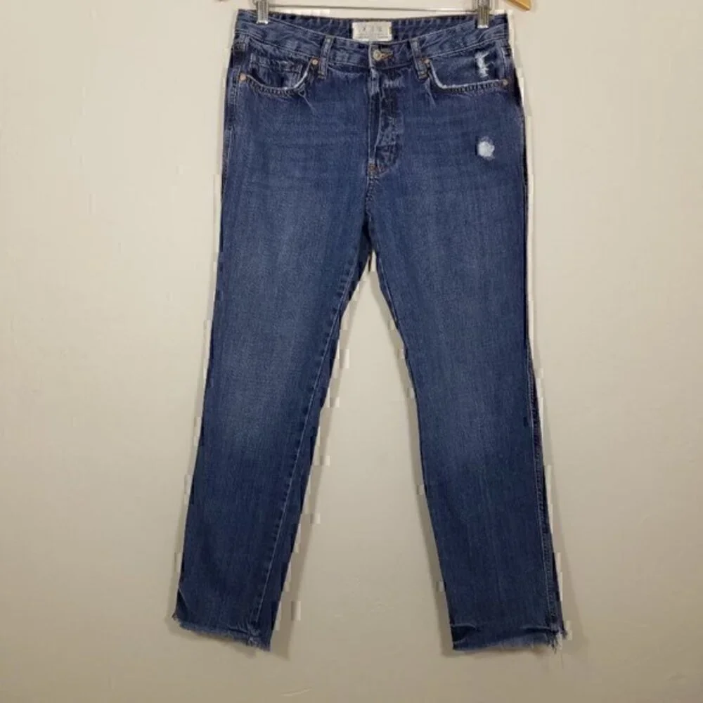 We The Free Button Fly Raw Hem Jeans Size 27